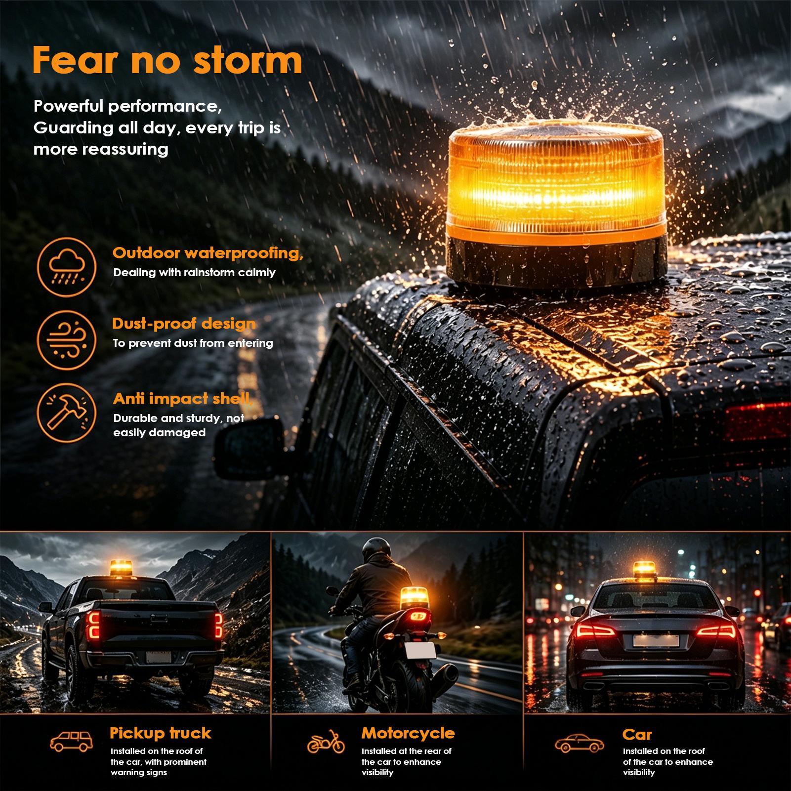 Sos Light Strobe - Feux de signalisation LED ambre clignotants