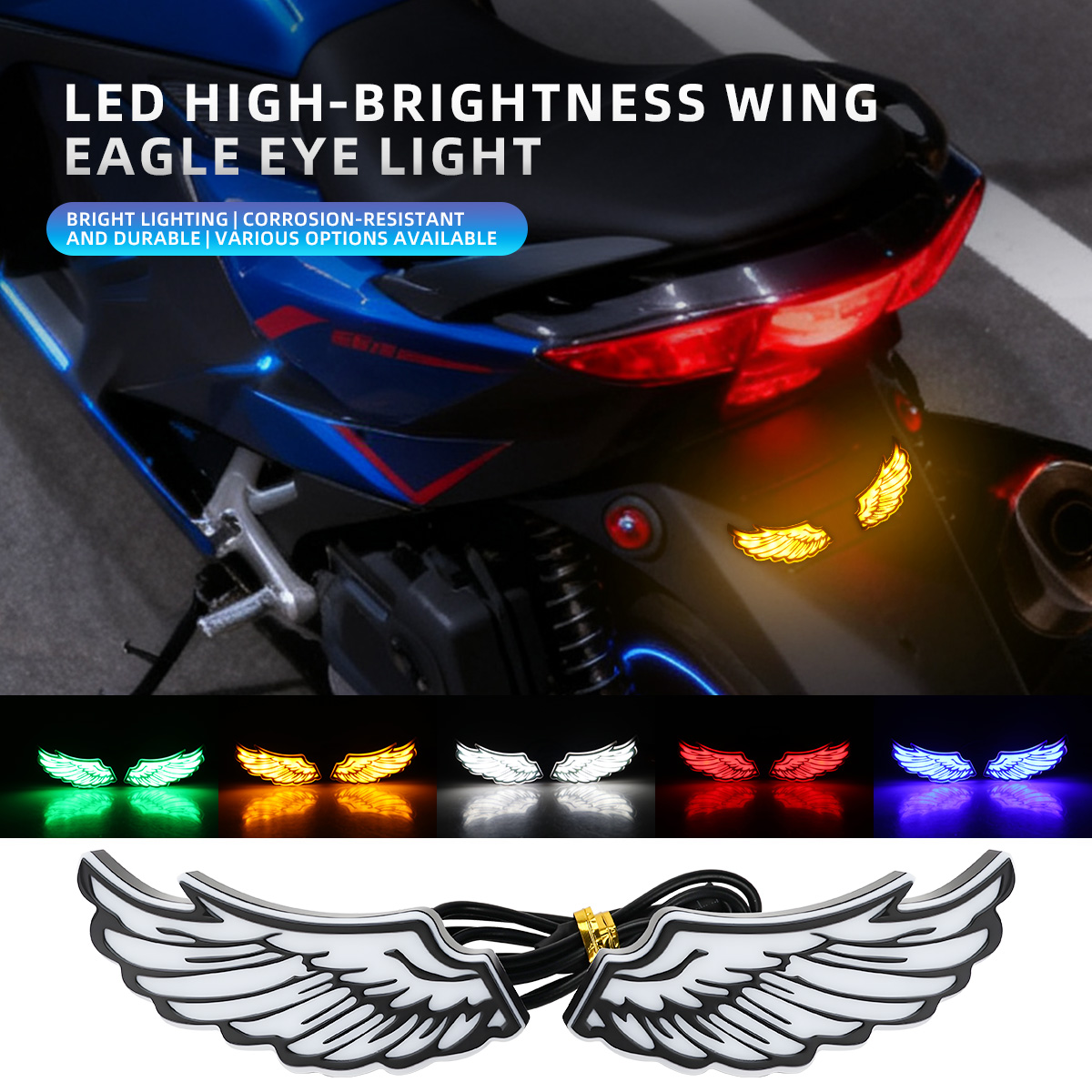 Sos Light Strobe - 1 Paire de feux arrière LED